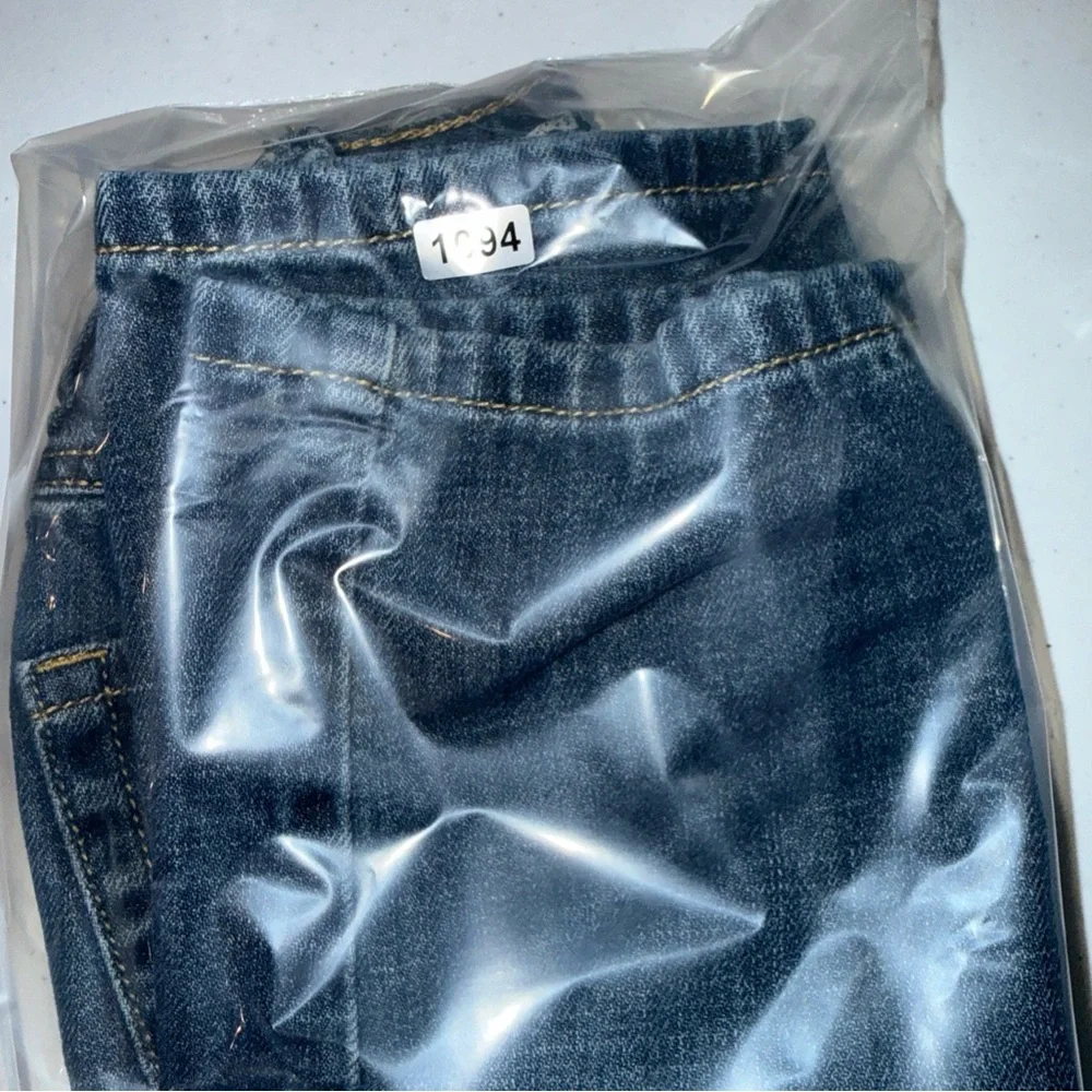Gymboree Kids Boys‎ Sz 3 Adjustable Waist Stretch Elastic Straight Jeans Blue